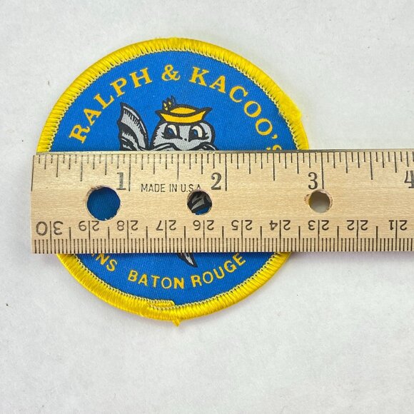 Vintage Ralph & Kacoo's Restaurant Advertising Souvenir Patch - Picture 8 of 8